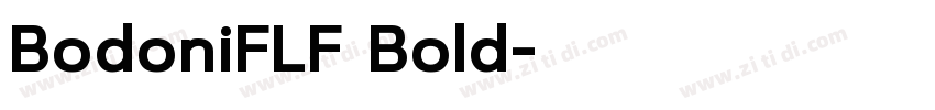 BodoniFLF Bold字体转换